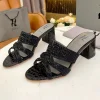 Gina Embellished Block Heel Mules - Chic Comfort black